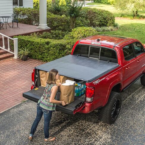 أغطية Gator غطاء تونيو لسرير الشاحنة الناعم ثلاثي الطي من Gator ETX | 59419 | يناسب 2022-2023 Toyota Tundra مع نظام السكك الحديدية مقاس 5 أقدام و7 بوصات (66.7 بوصة) in Saudi Arabia