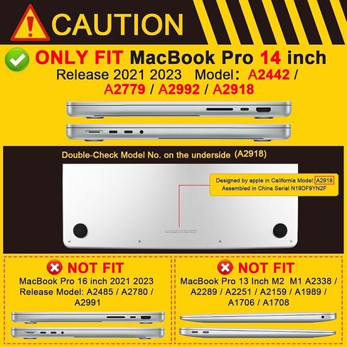 Batianda for M3 New MacBook Pro 14 inch Case 2023 2021 Release Model A2779/A2918 with M2 M1 Pro/Max Chip,Landscape Designed Clear Hard Shell with Keyboard Cover & Screen Protector, Alpine Stream in Saudi Arabia