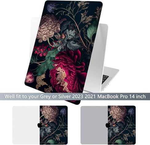 Batianda for M3 New MacBook Pro 14 inch Case 2023 2021 Release Model A2779/A2918 with M2 M1 Pro/Max Chip,Landscape Designed Clear Hard Shell with Keyboard Cover & Screen Protector, Alpine Stream in Saudi Arabia