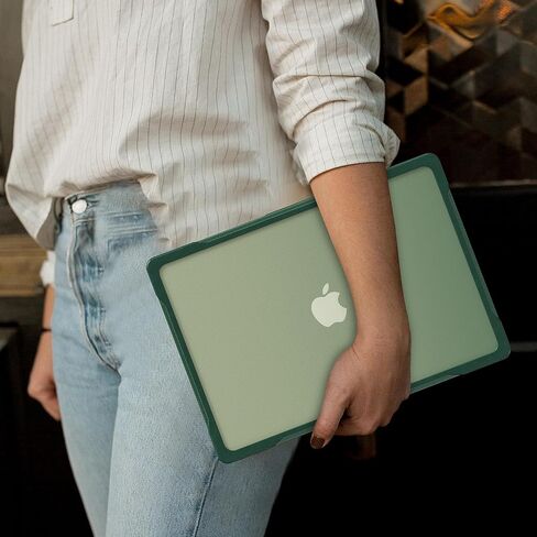 May Chen for MacBook Air 15 inch Case M2 A2941 / M3 A3114 Chip 2023 2024, Heavy Duty Shockproof Protective Hard Shell with Keyboard Cover for Durable Type, Midnight Green in Saudi Arabia