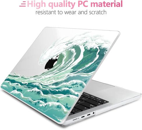 Batianda for M3 New MacBook Pro 14 inch Case 2023 2021 Release Model A2779/A2918 with M2 M1 Pro/Max Chip,Landscape Designed Clear Hard Shell with Keyboard Cover & Screen Protector, Alpine Stream in Saudi Arabia