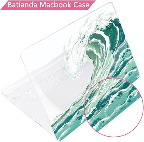 Batianda for M3 New MacBook Pro 14 inch Case 2023 2021 Release Model A2779/A2918 with M2 M1 Pro/Max Chip,Landscape Designed Clear Hard Shell with Keyboard Cover & Screen Protector, Alpine Stream in Saudi Arabia