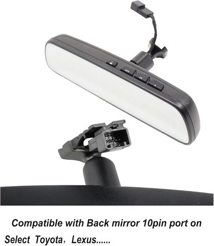 محول طاقة كاميرا Dash Cam لسيارة Toyota 4Runner 2020-2024، RAV4 2016-2024، Highlander 2017-2024، مقبس 10 دبابيس، طاقة USB 5 فولت 2 أمبير، التوصيل والتشغيل، إخفاء أسلاك كاميرا Dashcam in Kuwait