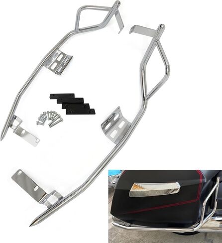 CHIFUN Motorcycle Saddlebag Guard Rails Steel Rear Highway Crash Bars Compatible with Victory 2012-2017 Cross Country Tour Crossroad Black Frame Protection Rear Side Bars in Saudi Arabia