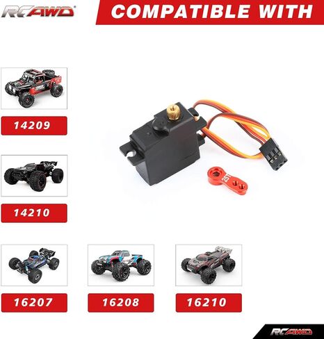 RCAWD 25T مؤازرة التوجيه وذراع المؤازرة لـ MJX Hyper Go 1/16 16207 16208 16209 16210 H16 سلسلة ترقيات الجزء in Saudi Arabia