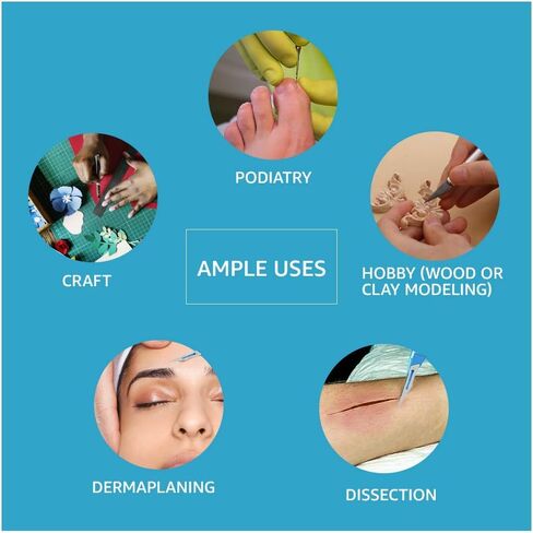 10 مشارط معقمة للاستعمال مرة واحدة من MedBlades للحرف اليدوية، وطب الجلد، والأمراض الجلدية، والمختبر، وعلم الأحياء، والتشريح، والجراحة، وطب الأسنان، والطب البيطري والمزيد (#12) in Kuwait