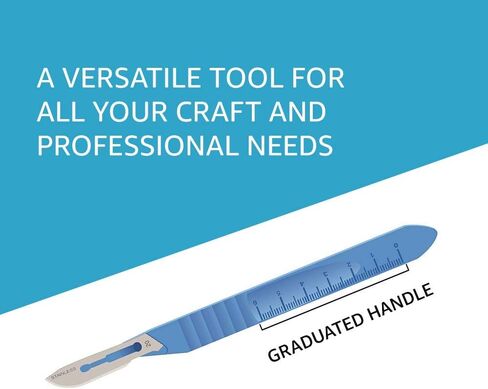 10 مشارط معقمة للاستعمال مرة واحدة من MedBlades للحرف اليدوية، وطب الجلد، والأمراض الجلدية، والمختبر، وعلم الأحياء، والتشريح، والجراحة، وطب الأسنان، والطب البيطري والمزيد (#12) in Kuwait