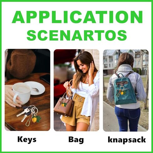 ZOUITY Leather Leaf Fruit Keychain Retro Accessories,Cute Keychains for Women Wallet Bag,Purse Keyring Holder in Kuwait