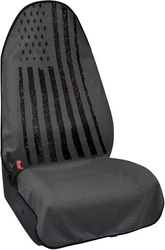 Lotusorchid 3D Dolphin Waterproof Sweating Car Seat Cover for Post Gym Workout, Comfy Bucket Car Seat Cover Protector for Women Men, Non-Slip Sweating Car Seat Cover Universal Fit, Blue in Saudi Arabia