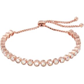 Alex and Ani AA732122ABSR,سوار تنس بولو، كريستال، ذهبي وردي لامع، ذهبي وردي، أساور in Saudi Arabia