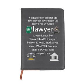 BNQL Lawyer Notebook Lawyer Gifts for Attorneys Law Student Gifts Future Lawyer Gifts for New Lawyer Leather Notebook Journal (Lawyer Notebook)