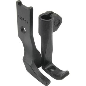 CKPSMS brand -#240517+240518 1SET LEFT TOE ZIPPER FOOT SET Compatible with/Replacement for CONSEW Brand 206RB Juki Brand DNU241 (LEFT TOE ZIPPER FOOT)
