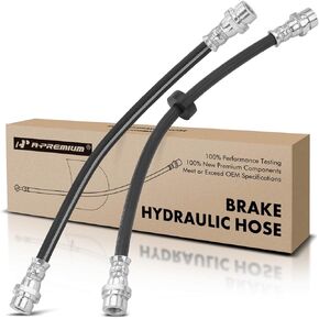 A-Premium Rear Driver and Passenger Brake Hydraulic Hose Compatible with Ford, Mazda and Mercury Models - Escape 2001-2007, Tribute 2001-2006, Mariner 2005-2007 - Replace# 7L8Z2282C(Pack of 2)