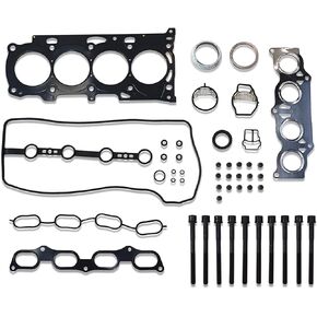 MLS Head Gasket Set with Bolts HS26232PT ES71183, Engine Cylinder Gasket Compatible with Toyota Camry Highlander Rav4 Solara 2001 2002 2003 2004 2005 2006 for Scion TC 2.4L L4 DOHC 2AZFE