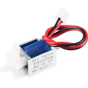 uxcell Miniature Solenoid Valve 2 Position 3 Way DC6V 0.38A Air Solenoid Valve, 2pcs
