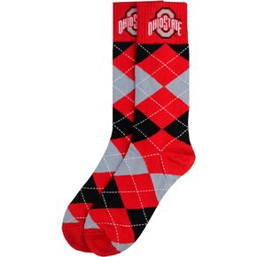 NCAA Ohio State Buckeyes Argyle Socks