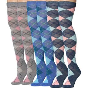 Women's 3 Pairs Over The Knee High Socks