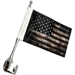 PSLER Motocycle Aluminum Rear Side Mount Luggage Rack Antenna Vertical Flag Pole for GL1800 Goldwing All Years (United States)