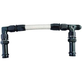 Fragola 920002-BL Black Size (-6) x 7/8-20 Dual Inlet 4150 Fuel Line Kit