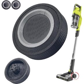 Set of 2 | Replacement Wheels for Ryobi 18v Cordless Stick Vacuum - Compatible with PCL720/PBLSV717 - Upgrade Design with OEM Finish