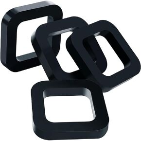 2 Inch Hitch Receiver Silencer Pad for Used to Provide Cushioning Between Trailer Receiver Bumper Goosenecks to Reduce Rattle & Eliminate Noise - Fits Any 2 Inch Trailer Hitch Receiver - 4 Pack