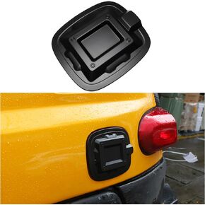 Car Gas Cap Fuel Cover for Toyota FJ Cruiser 2007-2021 2022, Black Oil Tank Trim Add On