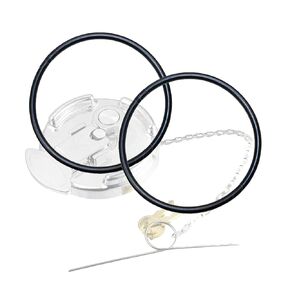 Fuel Cap Gasket 572.1014.1 for Peterbilt Trucks - Sealing Washer Replacement, Prevents Leakage - 2-Pack Fuel Tank Cap Gasket O-Rings