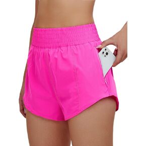 BMJL Womens High Waisted Shorts Athletic Running Shorts Gym Quick Dry Shorts with Pocket