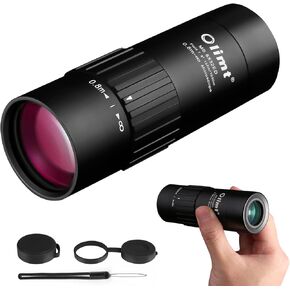 Olimt 8x32 Monocular Telescope Mini Pocket Monocular Compact Monoculars for Adults (Black 3)
