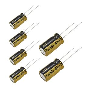 6 pcs Nichicon FG Capacitors 16V 47uf Audio Grade