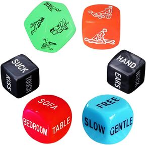 Funny Date Night Dice for Couples Valentine's Day Gift for Women Men Decider Dice Couple Game Dice for Girlfriend Boyfriend Wedding Anniversary Christmas Birthday Gifts 11S56