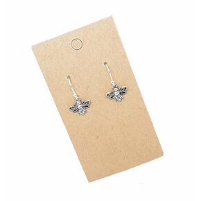 Bumble Bee on Sterling Silver Earrings