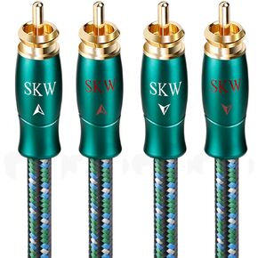 SKW 2RCA to 2RCA Audio Interconnect Cable Entry Level HC Series Cable 16.4ft/5m