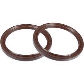 uxcell 2pcs Engine Crankshaft Oil Seal for Toyota Land Cruiser 4Runner Durable Rubber Car Oil Seal