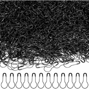 1500 Pcs Calabash Crochet Stitch Markers Bulb Pins Crocheting Safety Pins Assorted Pear Shaped Pins Metal Knitting Pins for Sewing Clothing DIY Craft Making, 0.9 x 0.4 Inches (Gold)