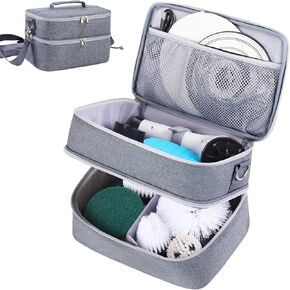 Rsobl Storage Bag for Electric Spin Scrubber,Organizer Case Compatible with Electric Scrubber for Cleaning,Carry Case for Bathroom Scrubber Electric (Bag Only)