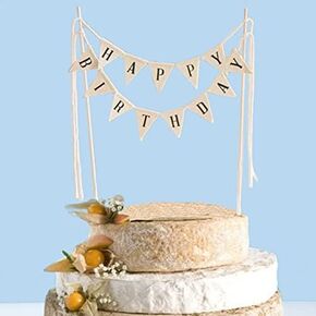 غلاف كعكة عيد ميلاد سعيد، أعلام راية مصنوعة يدويًا، سطح كعكة ريفي، سطح كعكة على شكل عمود خشبي، سطح كعكة الجبن لعيد الميلاد، سطح كعكة مجمع مسبقًا