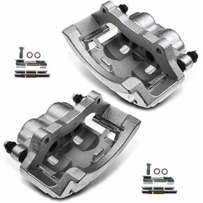 A-Premium Disc Brake Caliper Assembly with Bracket Compatible with Select Dodge Models - Ram 1500 2006-2008, Ram 2500/Ram 3500 2003-2008 - Rear Driver and Passenger, 2-PC Set