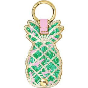 Lilly Pulitzer AirTag Keychain, Cute Air Tag Holder, Novelty Shaped AirTag Key Ring for Luggage, Car Keys, or Dog Collars (Let's Go Bananas) in Saudi Arabia