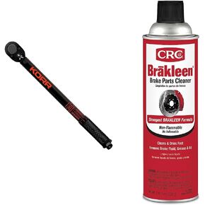KORR Tools KTW002 3/8-Inch Drive Click Torque Wrench & Permatex 82180 Ultra Black Maximum Oil Resistance RTV Silicone Gasket Maker, Sensor Safe And Non-Corrosive, 3 oz