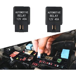 2 قطعة 12 فولت استبدال مرحل تكييف هواء السيارة لتطبيق التدفئة والتبريد، مرحل HVAC للمركبات الثقيلة، ملحقات مرحل مروحة السيارات العالمية المقاومة للماء لشاحنة الدفع الرباعي (أسود) in Kuwait