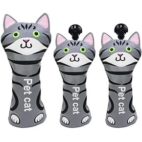 غطاء رأس نادي الجولف للسائق فيرواي وودز 3 قطع أغطية رأس القط مجموعة أغطية نادي الجولف مع أرقام قابلة للتبديل. علامات لسكوتي كاميرون تايلورميد تيتليست أوديسي in Kuwait