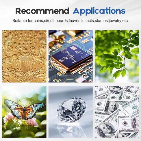 مجهر رقمي BEBANG مقاس 7 بوصات LCD 1200x للبالغين، مكبر مجهر للعملات المعدنية 3024P، مجهر لحام 12 ميجابكسل مع عرض الكمبيوتر الشخصي، متوافق مع نظام التشغيل MacOS Windows، بطاقة SD سعة 32 جيجابايت (أسود) in Kuwait