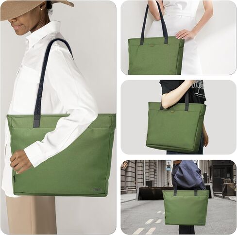 BENWIS Laptop Tote Bag Tablet Shoulder Bag Carrying Case 16 inch Laptop Computer Case Work Bags Large Tote Bags for women Teacher Bag Handbags Women & Men Compatible with Macbook Pro16 Green 15L in Saudi Arabia