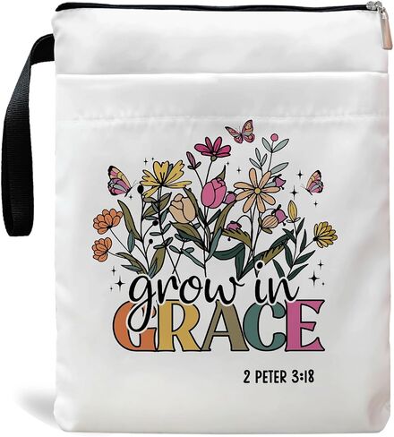 Inspirational Quote Book Sleeve, Book Covers for Paperbacks, Book Sleeve with Zipper, Book Lover Gifts, Bookish Gift Book Pouch for Girl Women 11.4 x 9.05 Inch (BOOK A DAY) in Saudi Arabia