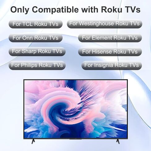 حزمة من 2 جهاز تحكم بديل بإضاءة خلفية لتلفزيون Roku، لتلفزيون TCL/Hisense/Sharp/Philips/Onn/Element/Insignia/Westinghouse Roku TV (ليس لـ Roku Stick/Box) in Kuwait