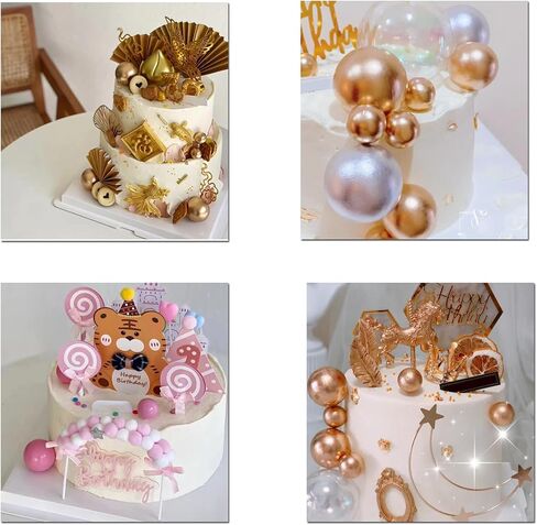 Chwang 24 Pieces 6 Sizes White Foam Balls,Polystyrene Balls,Polystyrene Shapes,Art Foam Balls for DIY Craft,Party Decoration,School Projects,Birthday Cake Decoration (24) in Kuwait