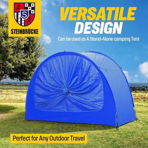 Versatile SUV Camping Tent with Spacious Awning, 4000mm Waterproof Car Shelter, Sleeps Up to 4 People - Essential Camping Accessories, Easy Setup for Backpacking, Travel, Hiking, Outdoor (Blue) in Saudi Arabia