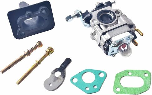 15mm Carburetor Carb Upgrade Kit Air Filter Manifold Inatake Pipe Inlet Alloy Stack FOR 2 Stroke 33cc 43cc 47cc 49cc 50cc 52cc Standup Gas Scooter ATV Quad Pocket Bike XG-550 BladeZ Moby X Blue in Saudi Arabia