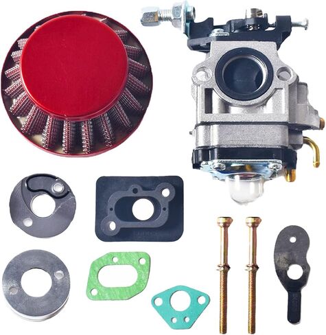 15mm Carburetor Carb Upgrade Kit Air Filter Manifold Inatake Pipe Inlet Alloy Stack FOR 2 Stroke 33cc 43cc 47cc 49cc 50cc 52cc Standup Gas Scooter ATV Quad Pocket Bike XG-550 BladeZ Moby X Blue in Saudi Arabia
